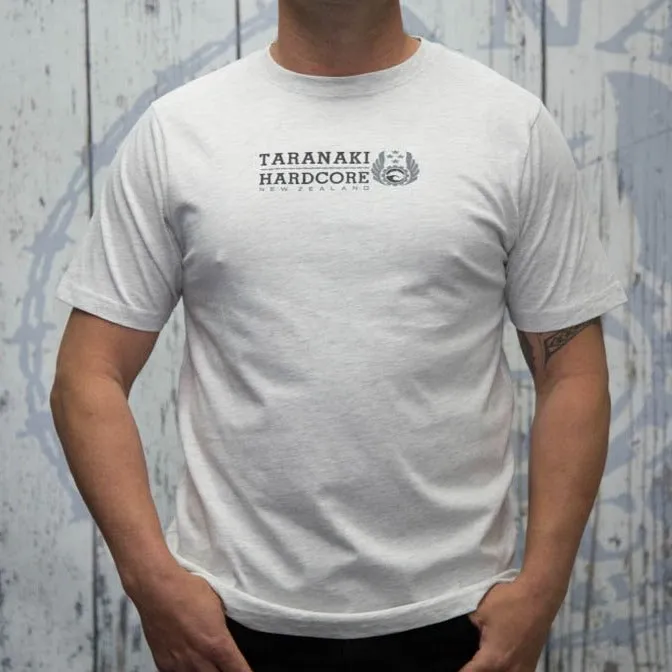 Mens Mountain To Sea T-Shirt - White Marle