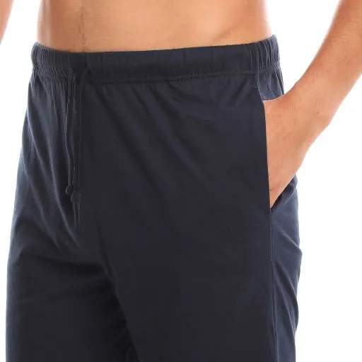 MEN’S PLAID RED/BLACK KNIT LOUNGE SHORTS - 2 PK