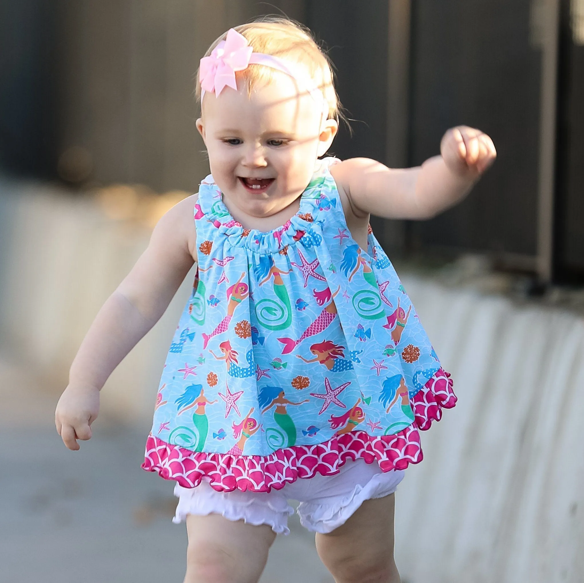 Mermaid Swing Top Spring Summer 3m to 6Y