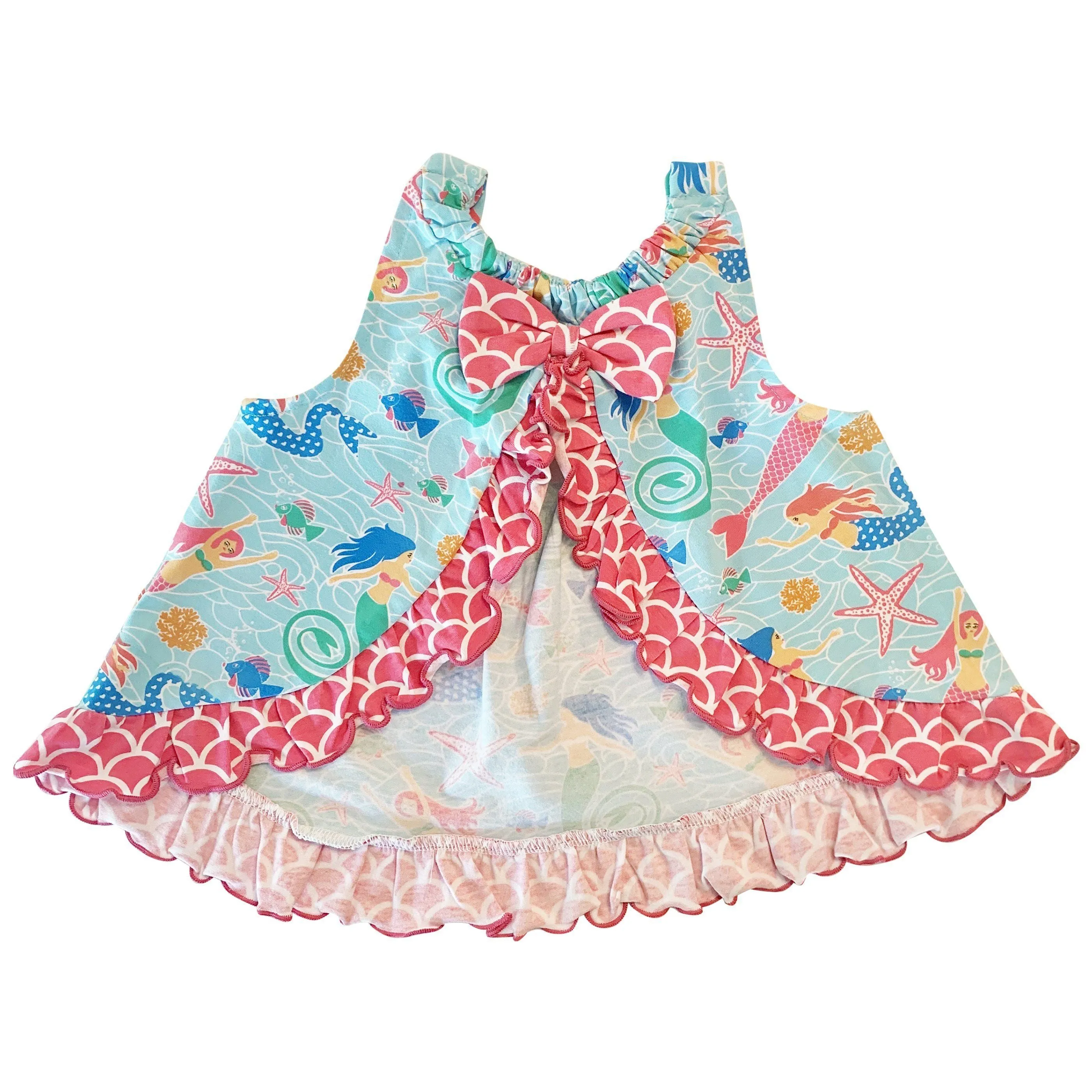 Mermaid Swing Top Spring Summer 3m to 6Y