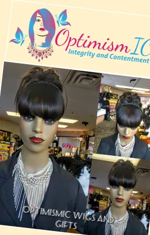 Messy Bun Claw Ponytail Synthetic Clip on Hairpiece $10 Optimismic Wigs and Gifts St Paul MN