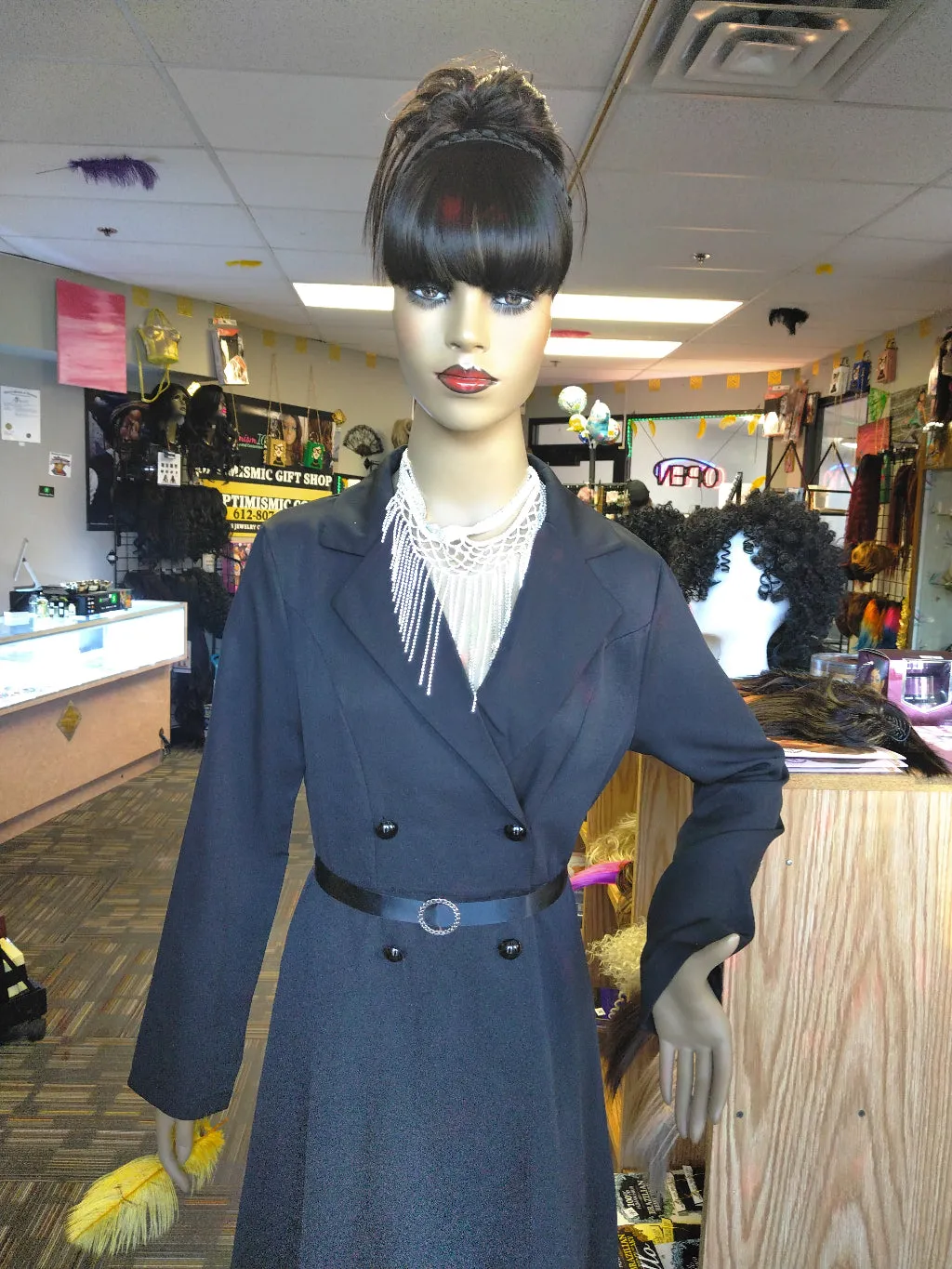 Messy Bun Claw Ponytail Synthetic Clip on Hairpiece $10 Optimismic Wigs and Gifts St Paul MN