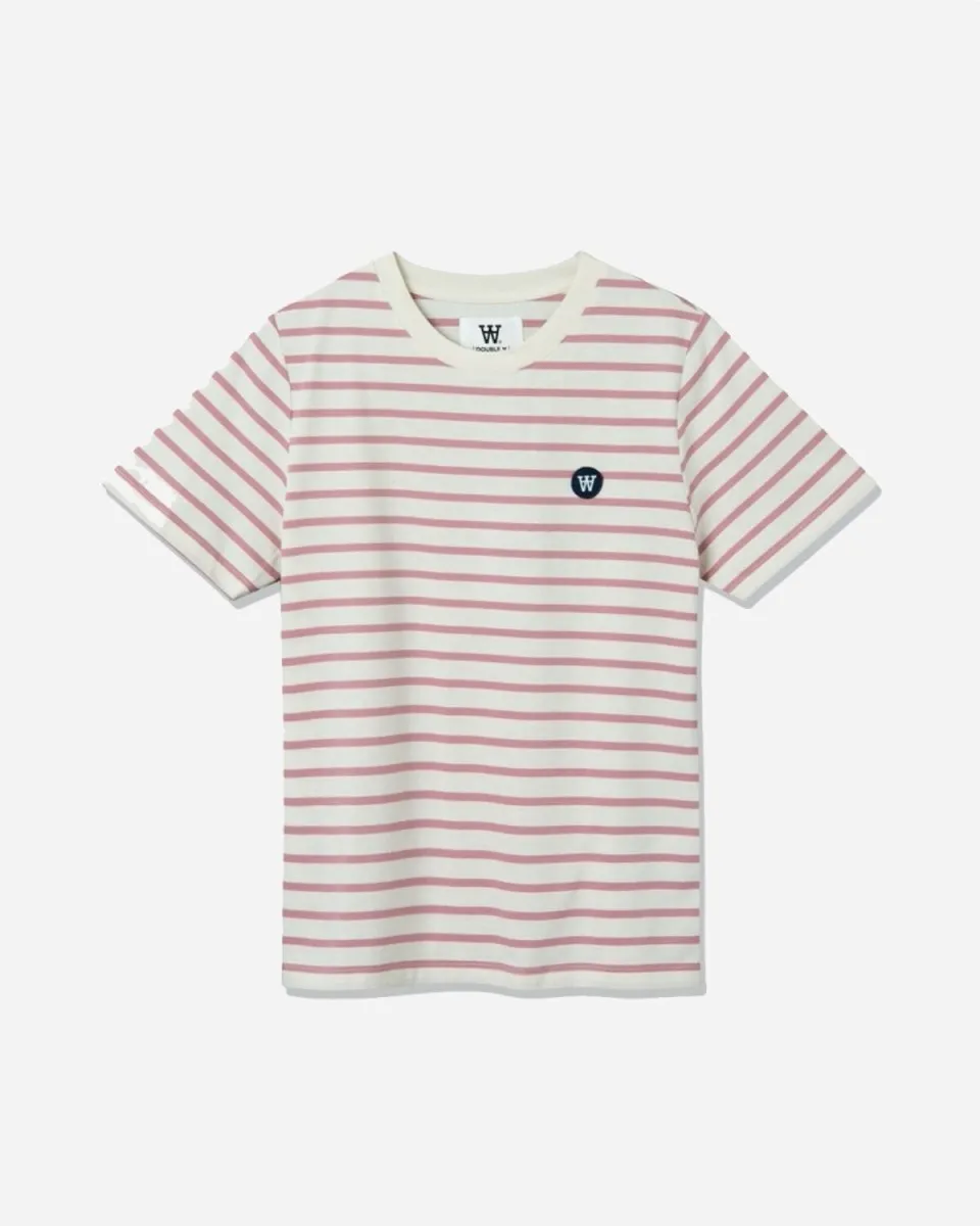 Mia T-shirt -  Off/White/Rose