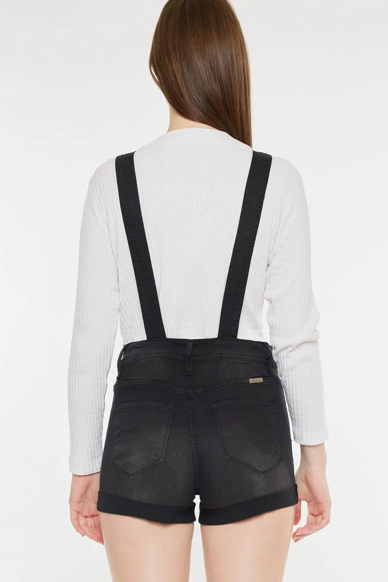 Micah High Rise Overall Shorts