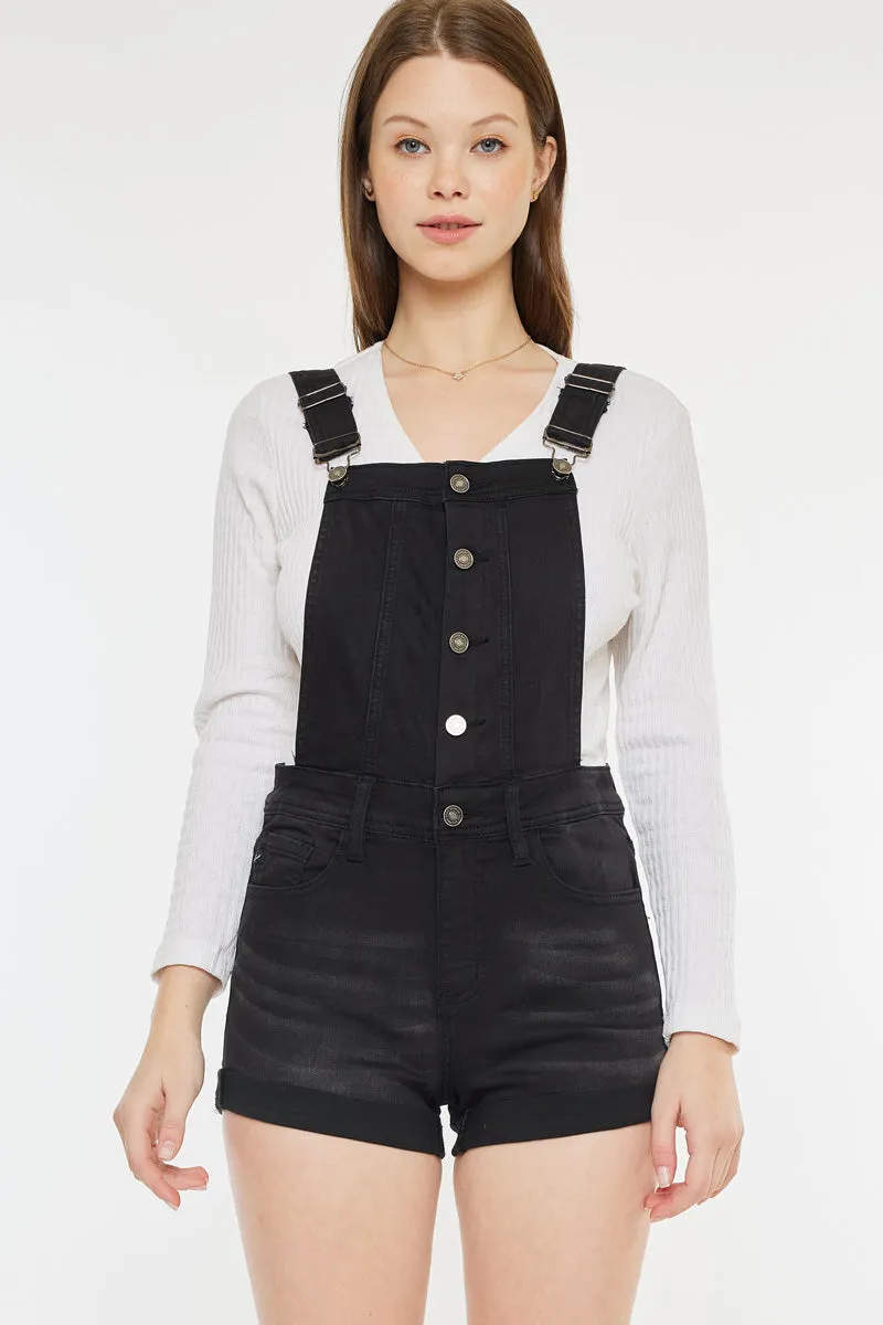 Micah High Rise Overall Shorts