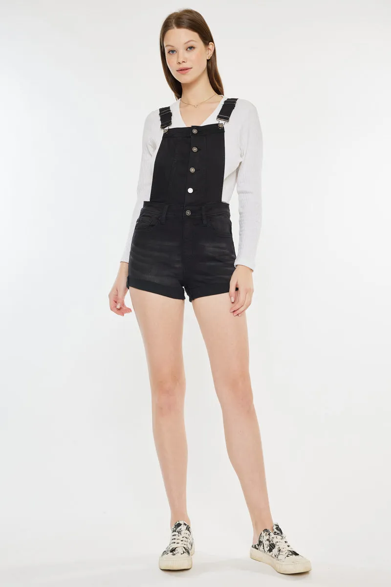 Micah High Rise Overall Shorts