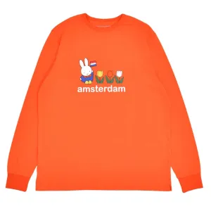 miffy amsterdam longsleeve t-shirt orange
