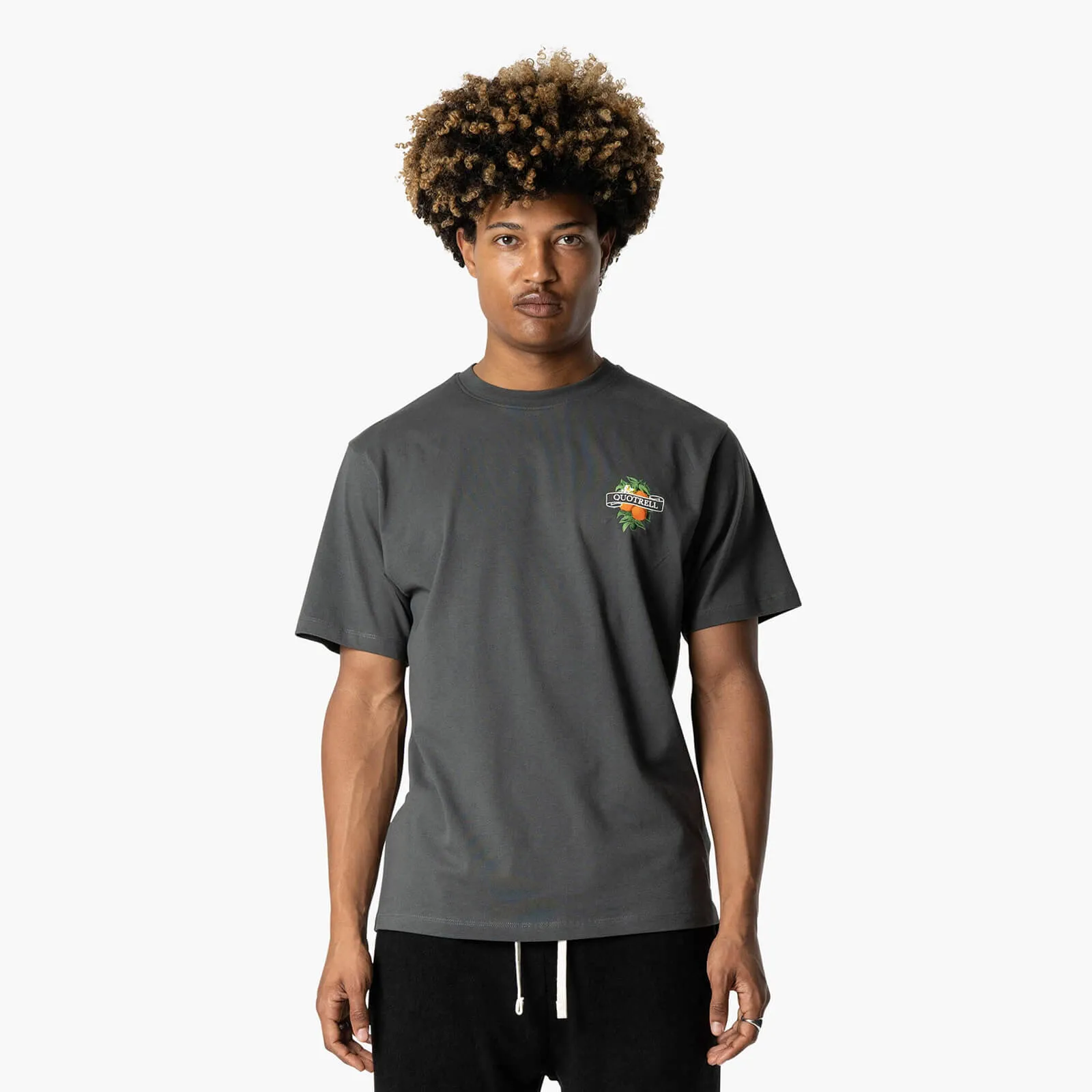 MINEOLA TEE | ANTHRACITE/WHITE