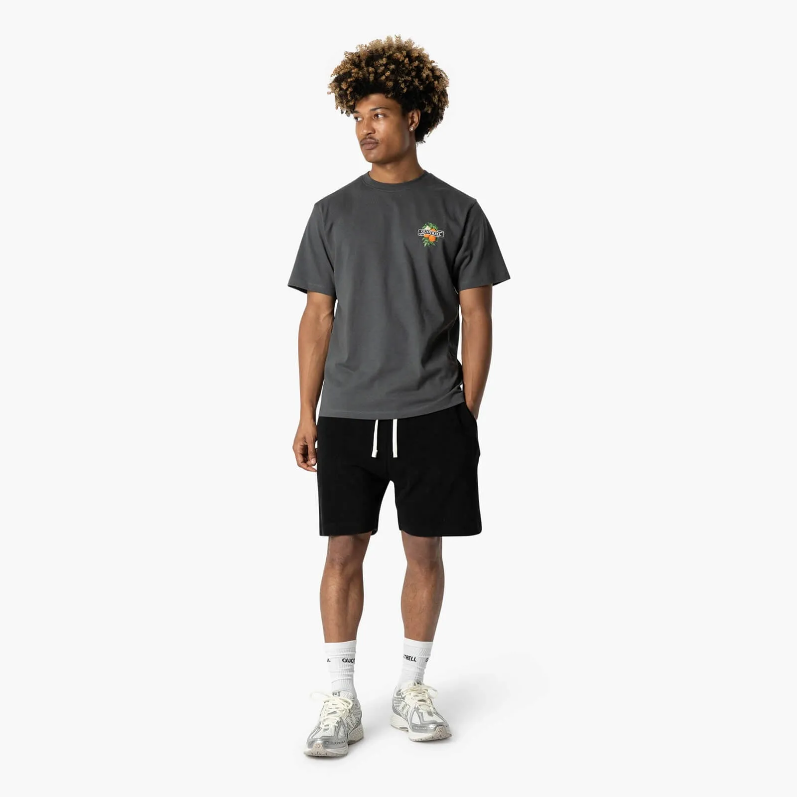 MINEOLA TEE | ANTHRACITE/WHITE