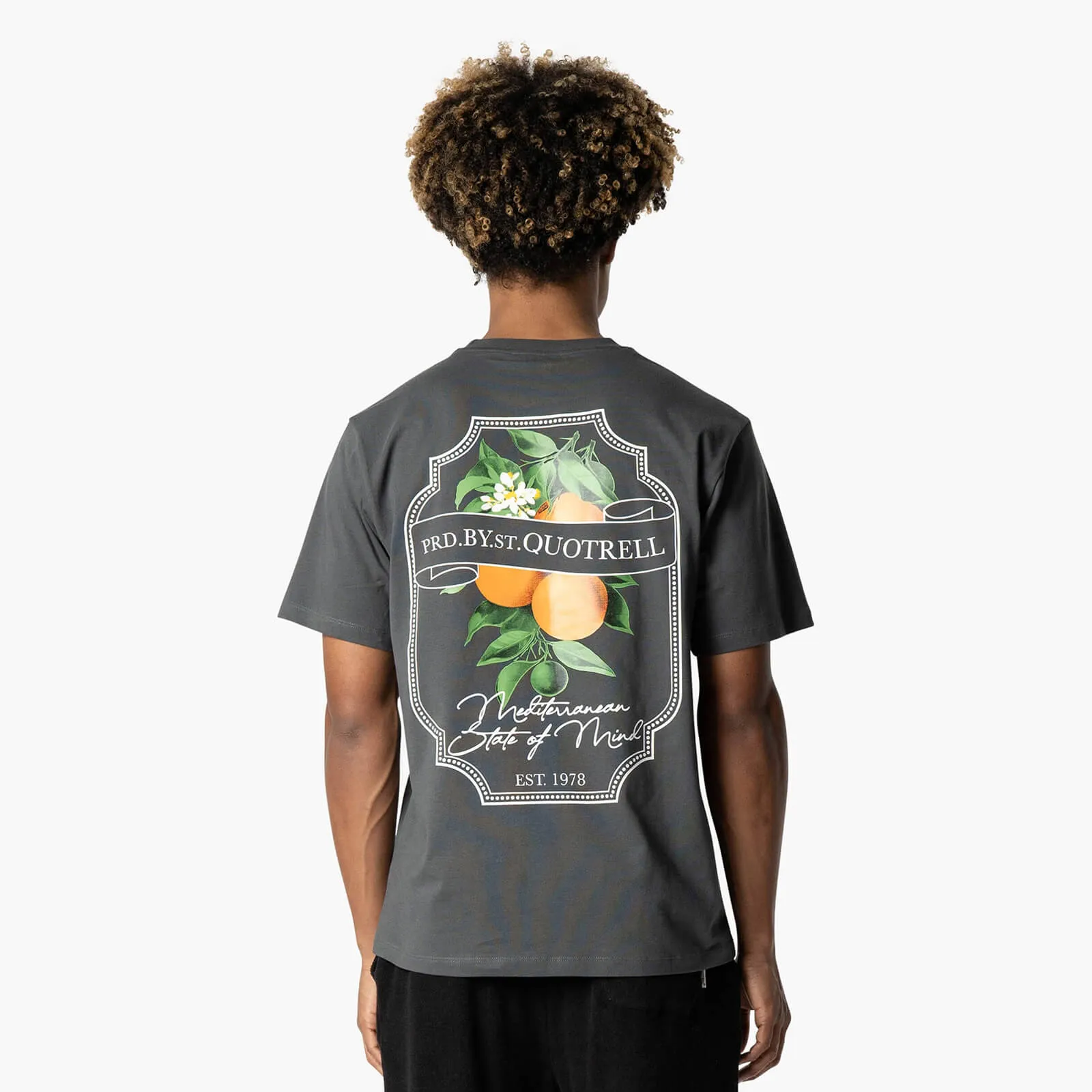 MINEOLA TEE | ANTHRACITE/WHITE