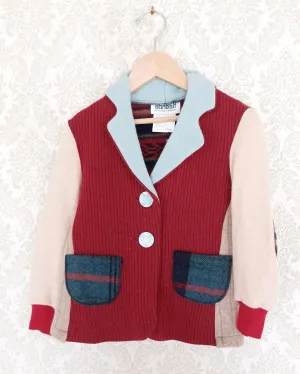 Mini Cherrypop Upcycled Sweater Blazer