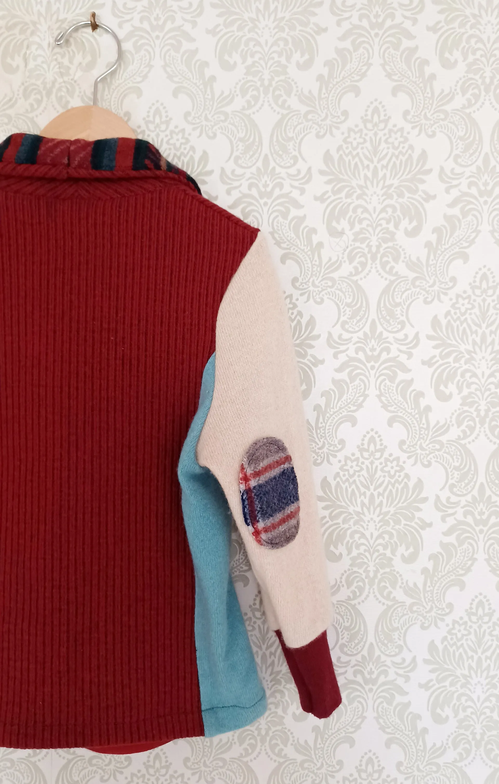 Mini Licorice Upcycled Sweater Blazer