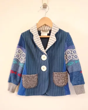 Mini Seaside Upcycled Sweater Blazer