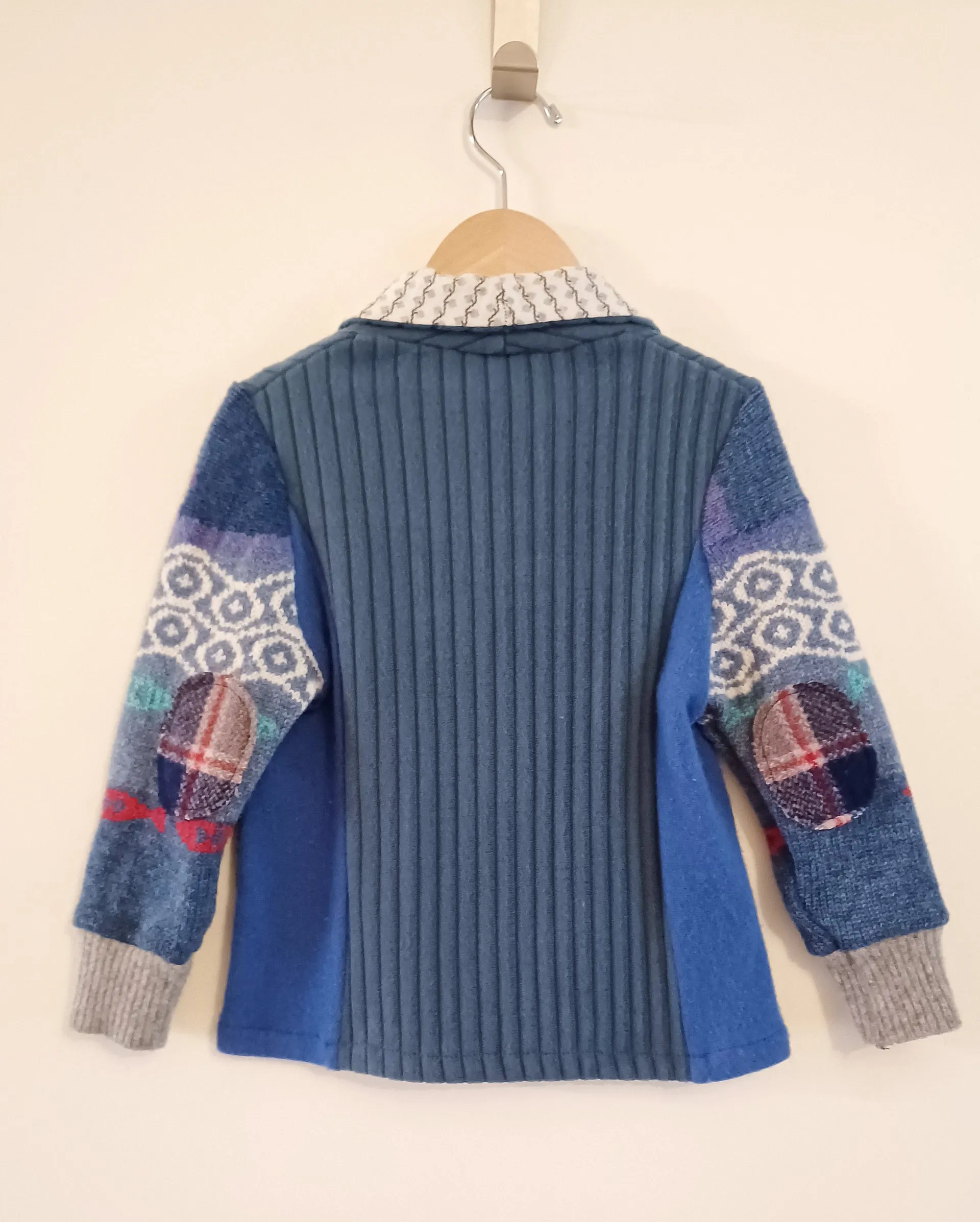 Mini Seaside Upcycled Sweater Blazer
