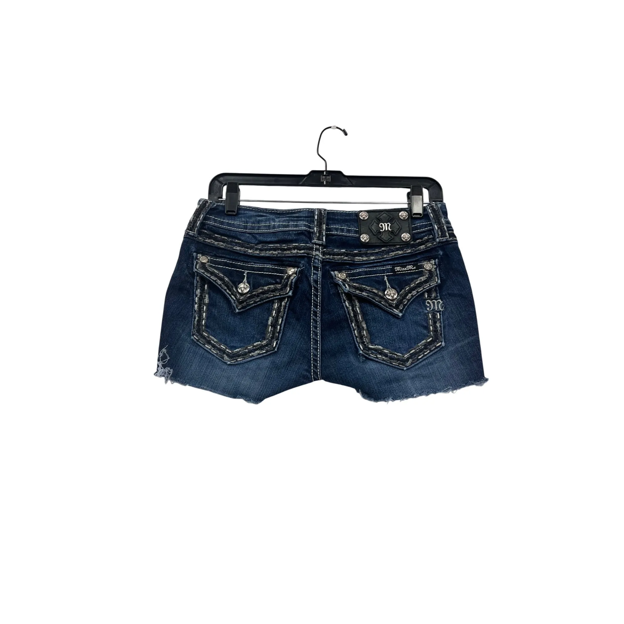 Miss Me Womens Denim Distressed Cutoff Shorts Size 27 #8046
