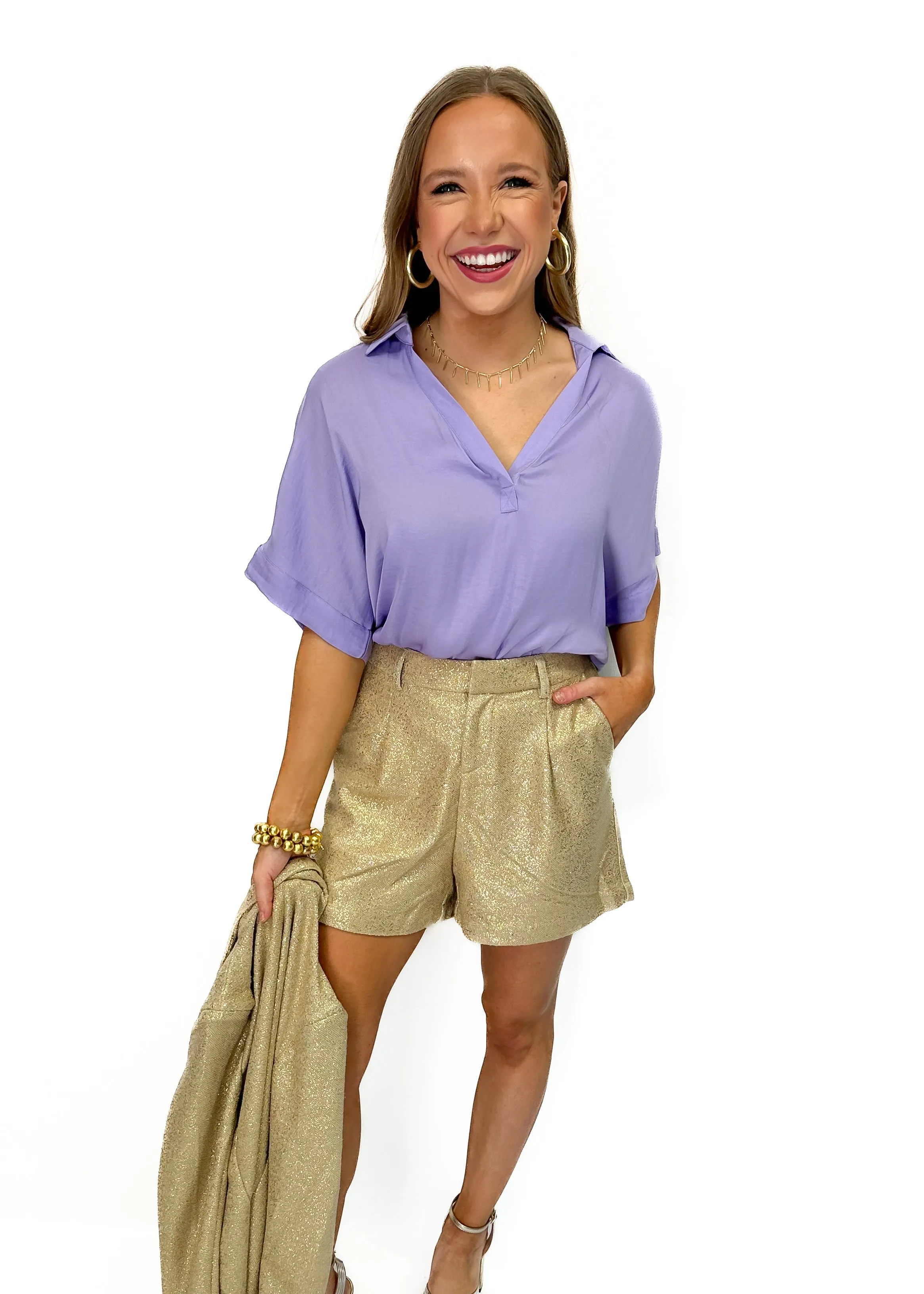 Molly Bracken Shorts - Gold