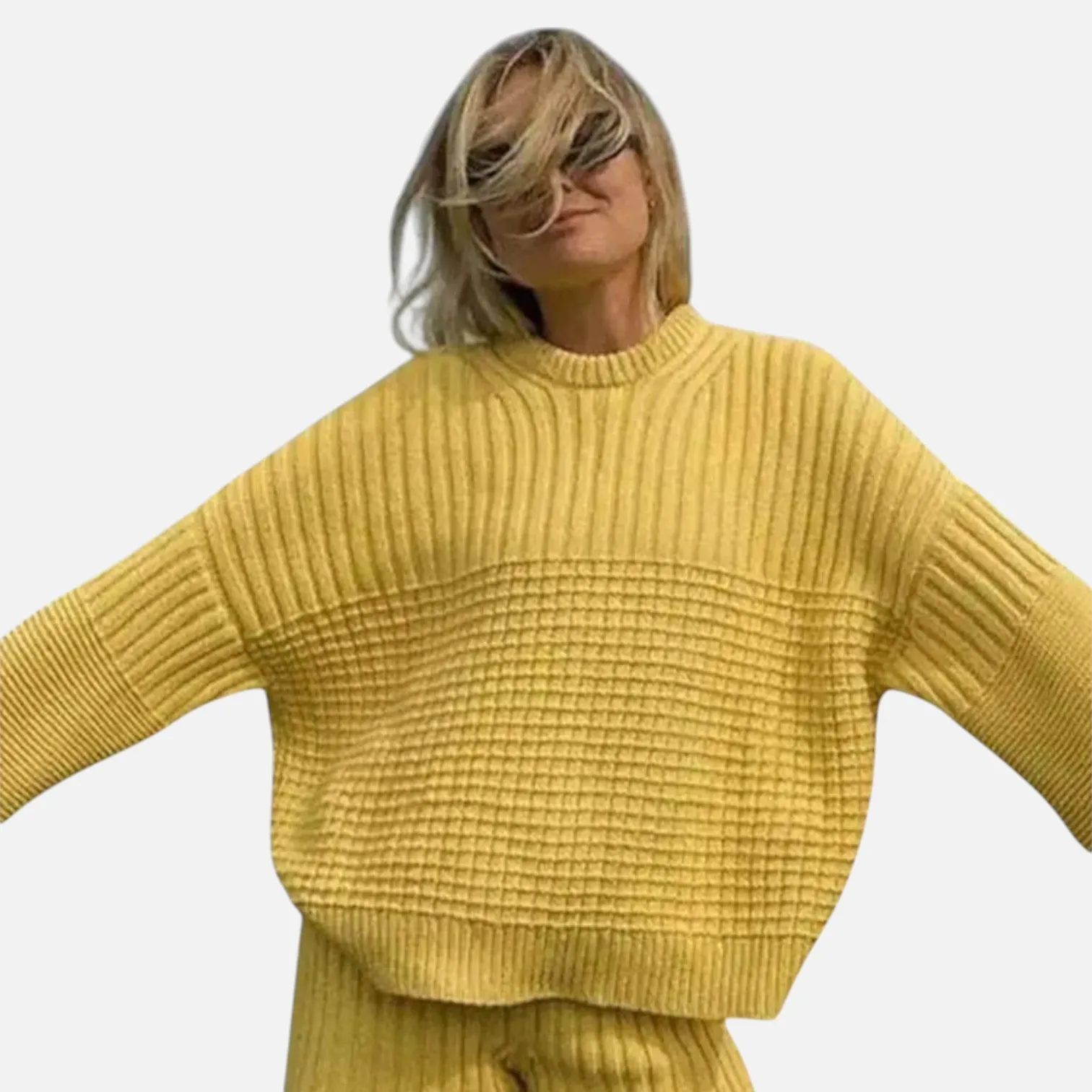 Monacogents | Cozy Knit Sweater & Shorts Set