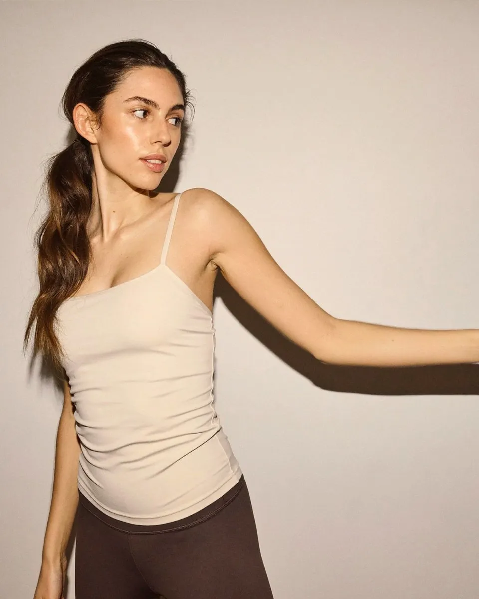 MY x ELSK® LUNAR LUXE TOP - OATMEAL