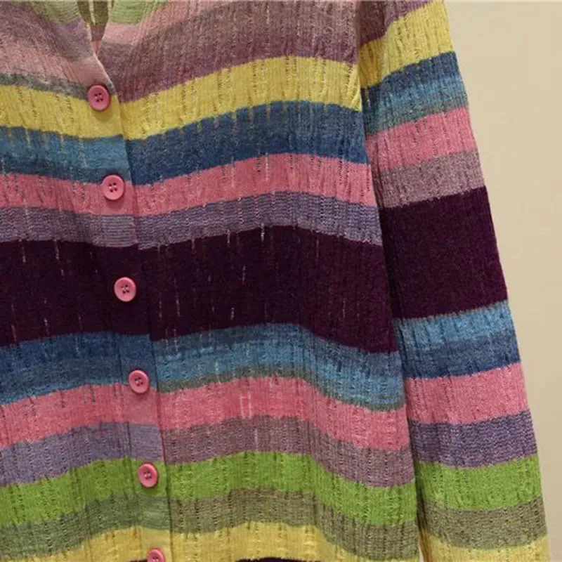 Myrna | Vintage Inspired Striped Cardigan