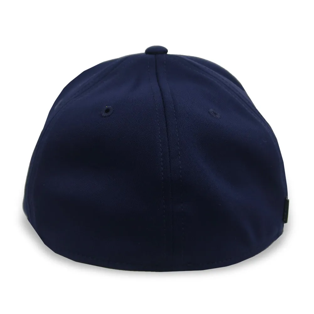 Navy American Flag Cool Fit Structured Stretch Fit Hat (Navy)
