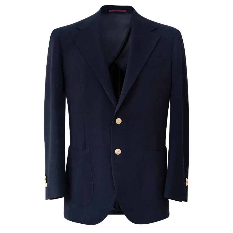 Navy Textured Blazer
