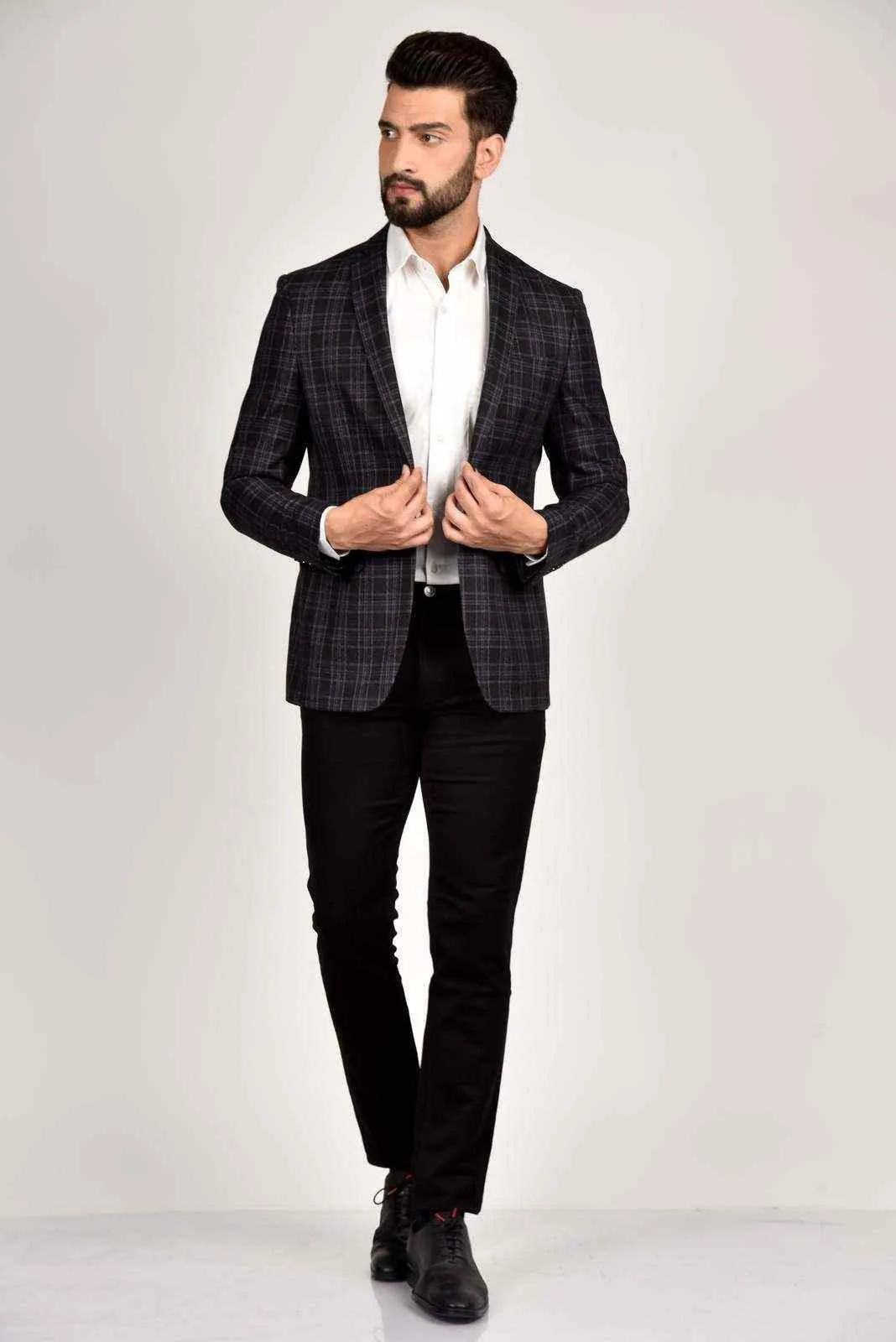 Navy Tweed Blazer
