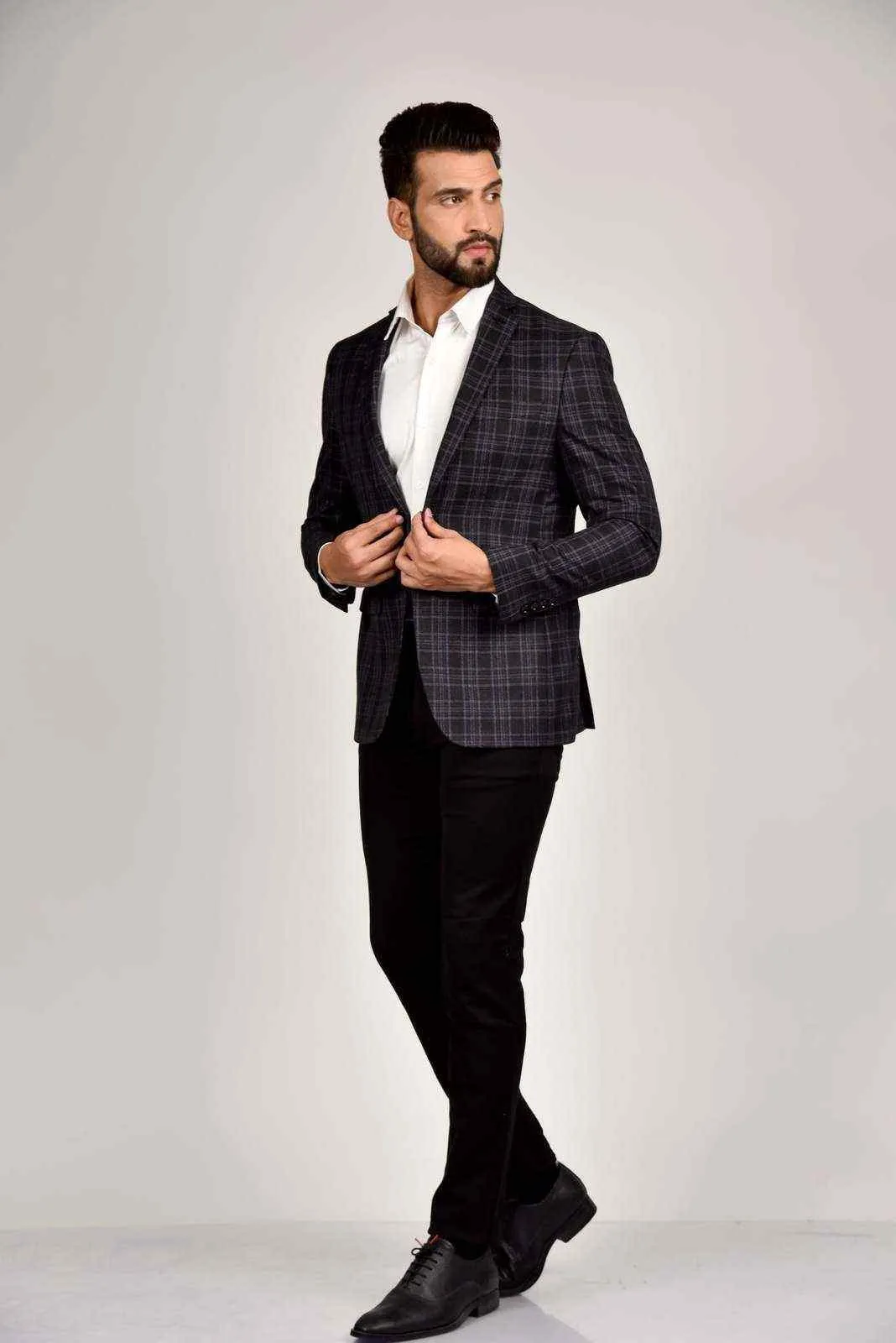 Navy Tweed Blazer