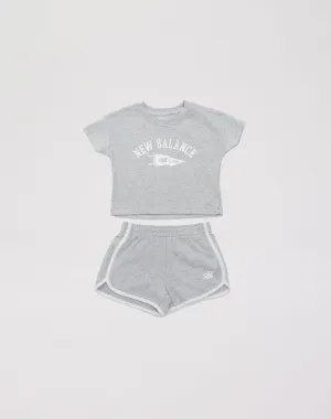 New Balance Flag Fleece Shorts Set Toddler