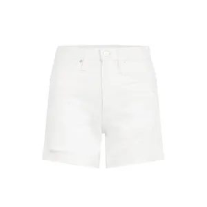 NEW HUDSON devon high rise boyfriend short with cuff in white