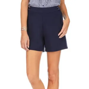 NEW JADE button short in navy