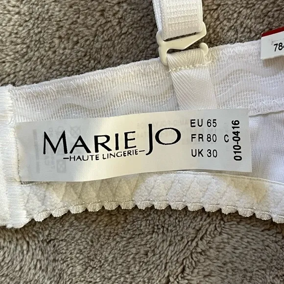 New! Marie Jo Avero Pearly Pink Daisy Strap Plunge T-Shirt Bra Euro 65C US 30C