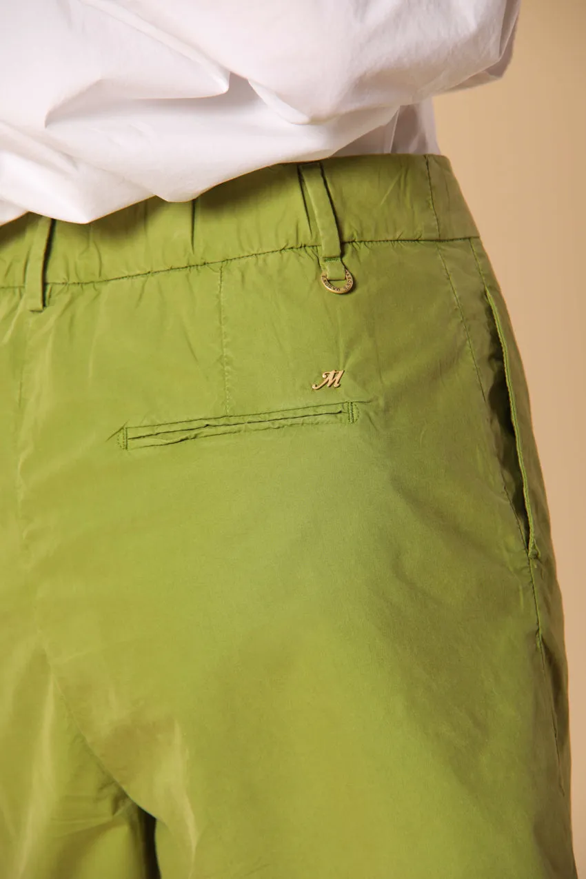 New York Cozy women's chino bermuda shorts in parachute canvas with a lyocell and cotton blend relaxed fit 