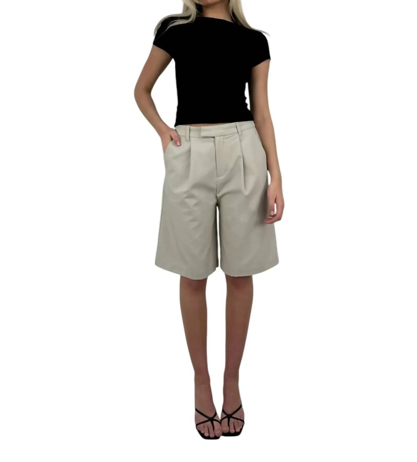 Nia - Menswear Trouser Shorts