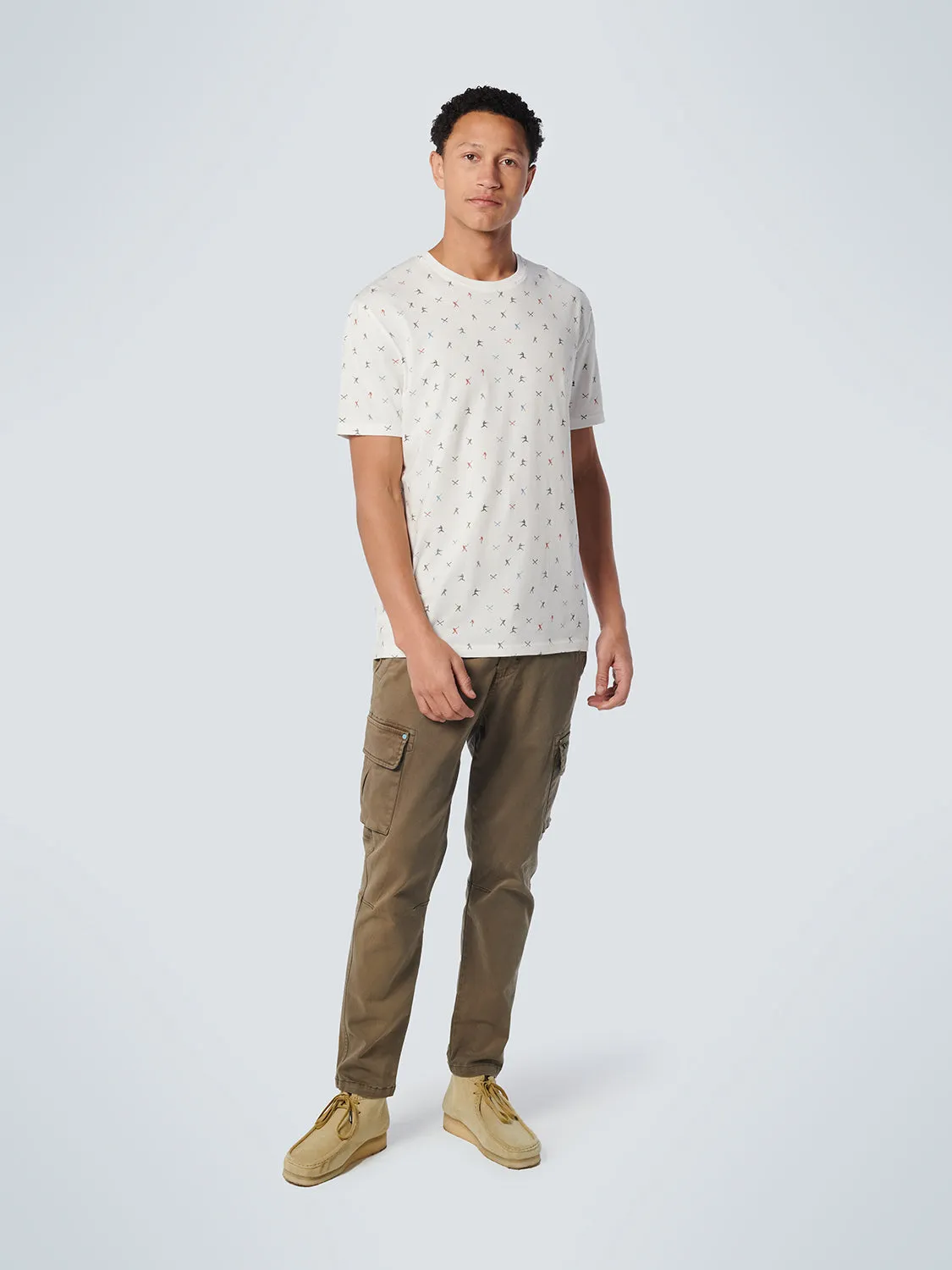 NO EXCESS ALLOVER BASEBALL PRINT STRETCH T-SHIRT 19340311