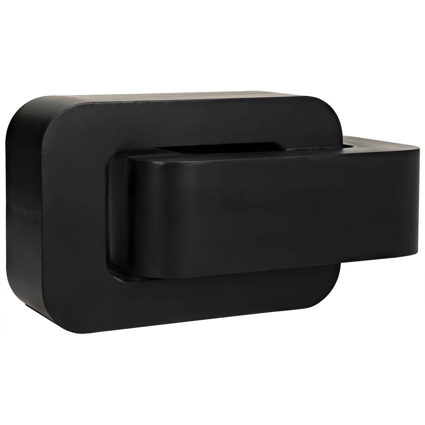 Nodum Accent Table, Black Steel
