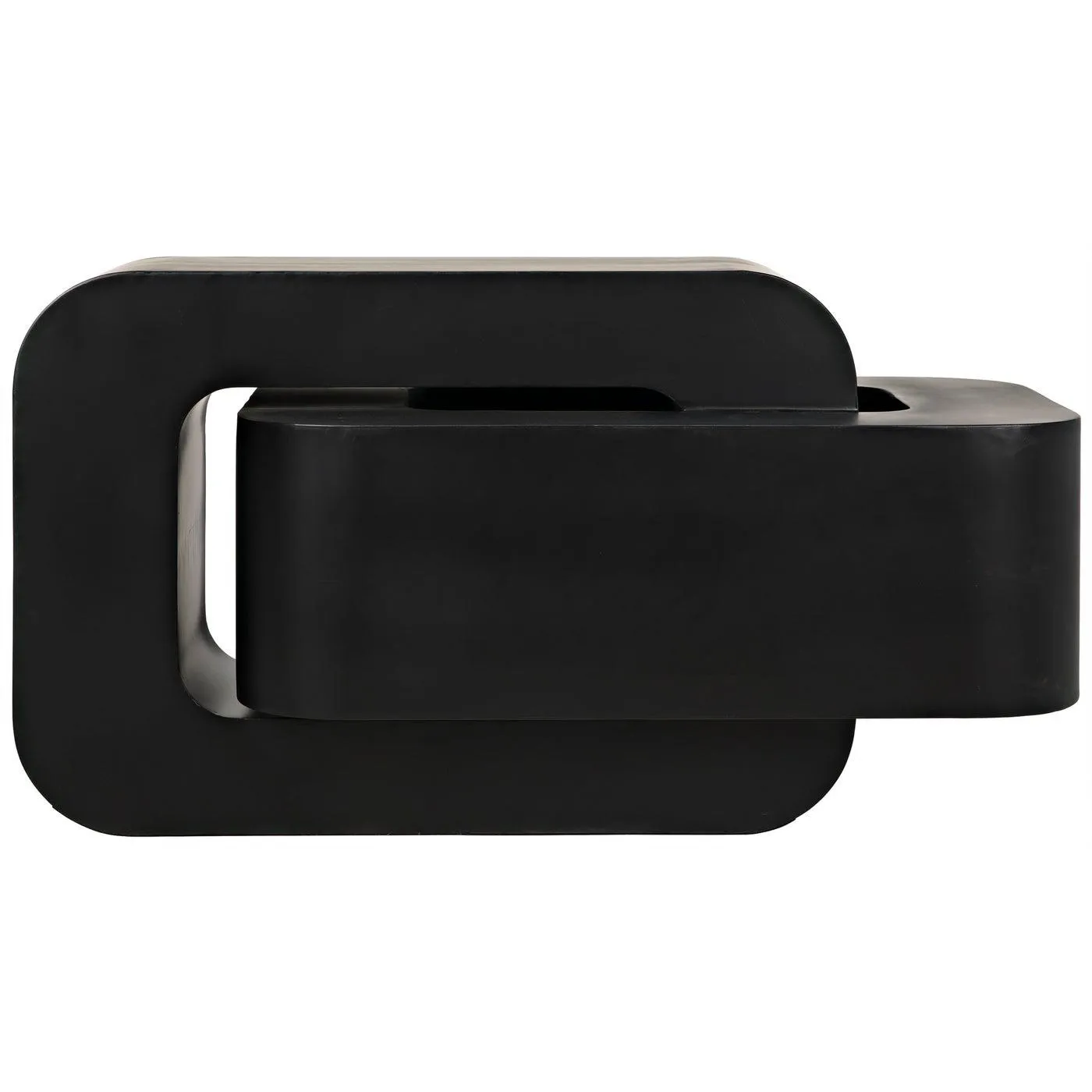 Nodum Accent Table, Black Steel
