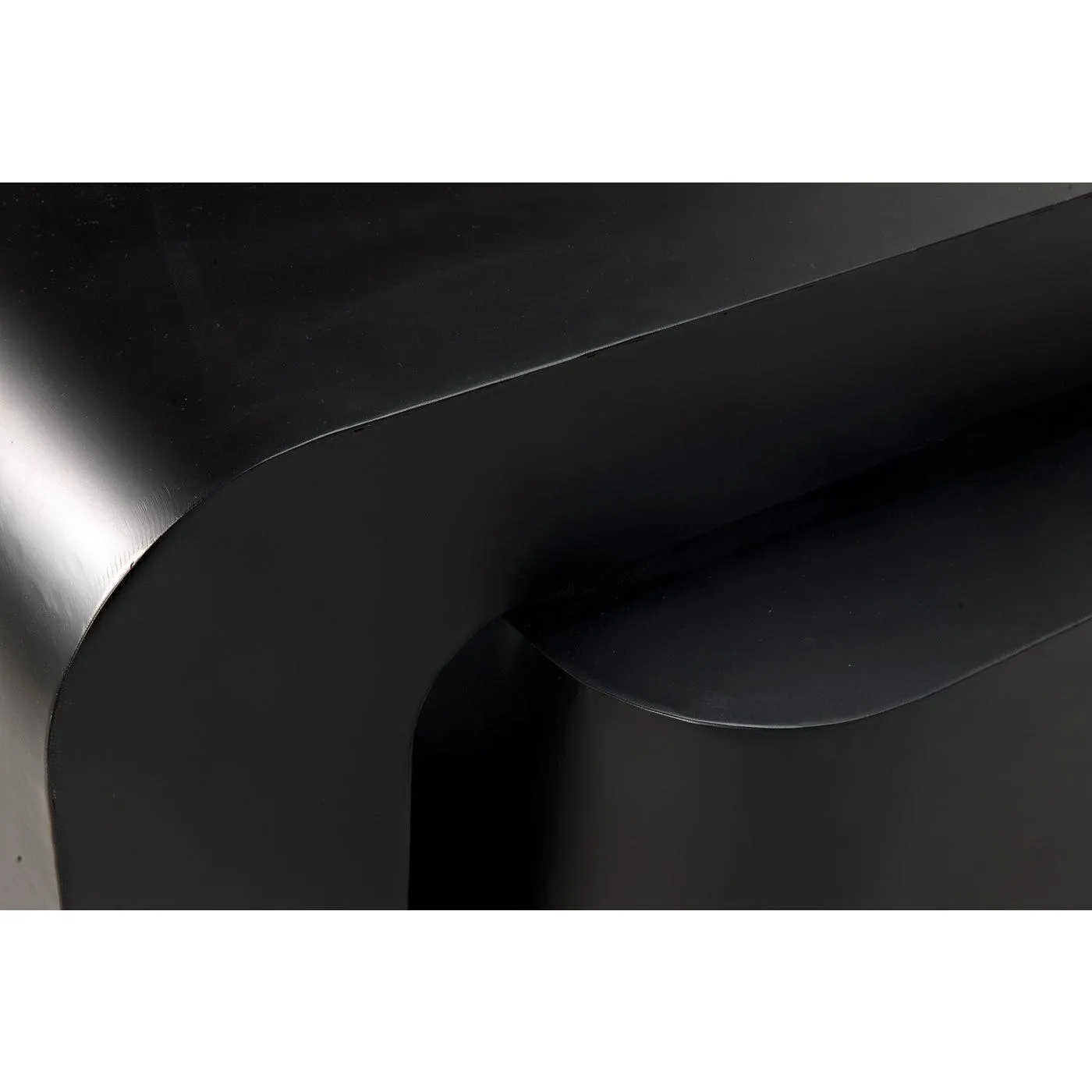Nodum Accent Table, Black Steel