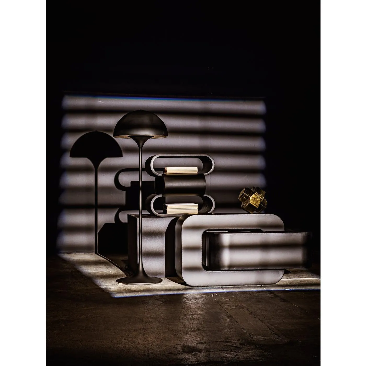 Nodum Accent Table, Black Steel