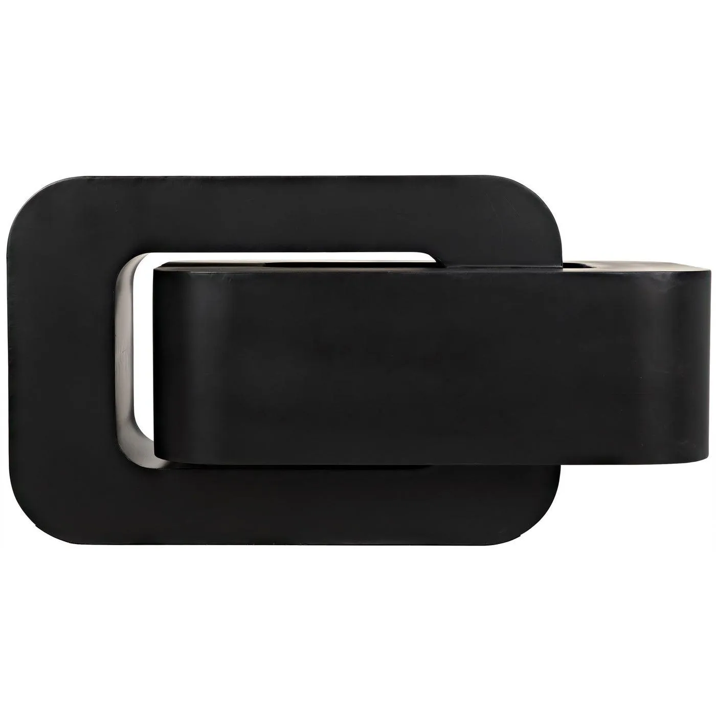 Nodum Accent Table, Black Steel