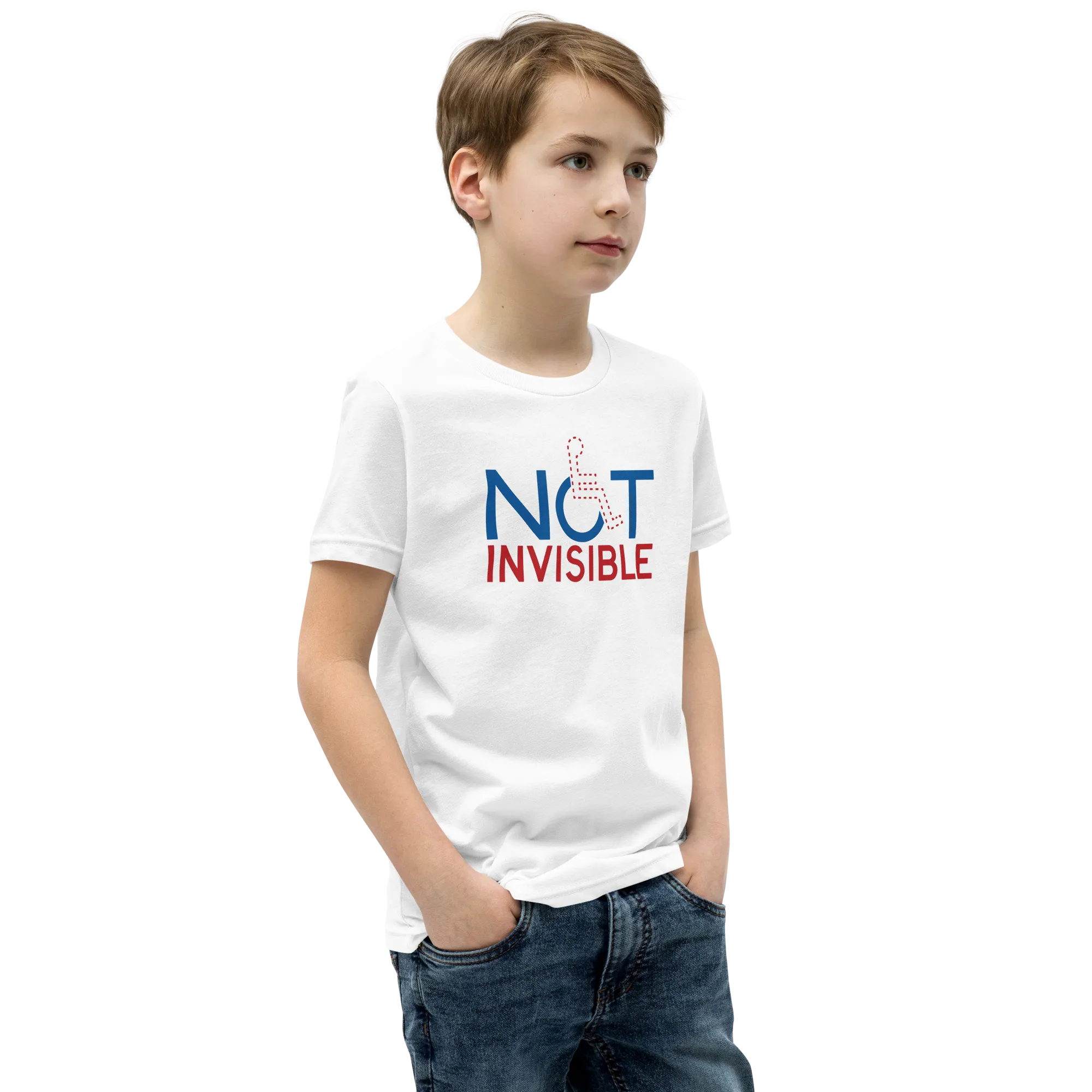 Not Invisible (Youth Light Color T-Shirts)
