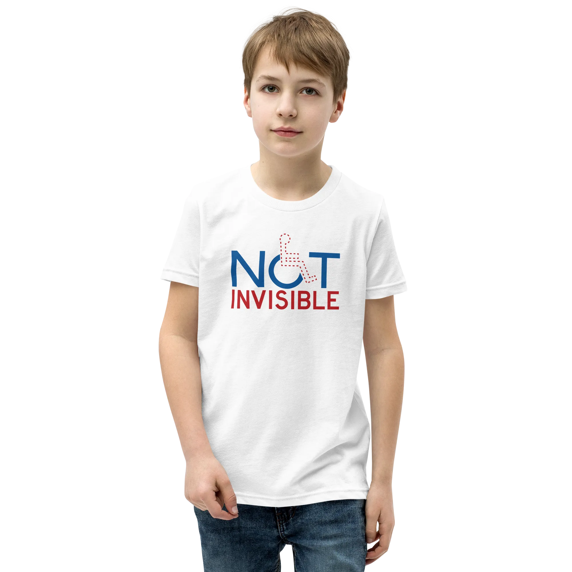 Not Invisible (Youth Light Color T-Shirts)