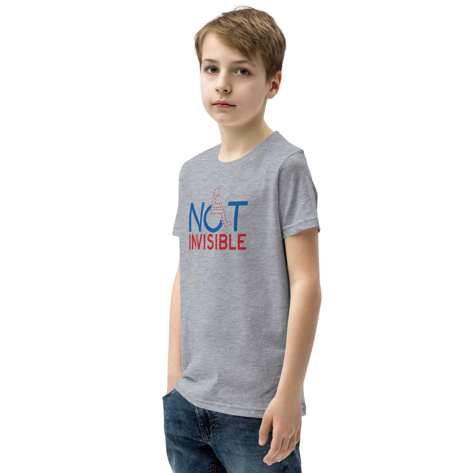 Not Invisible (Youth Light Color T-Shirts)