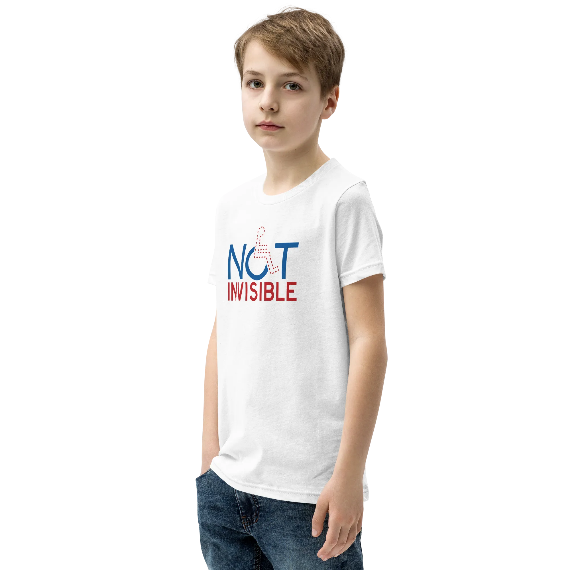 Not Invisible (Youth Light Color T-Shirts)