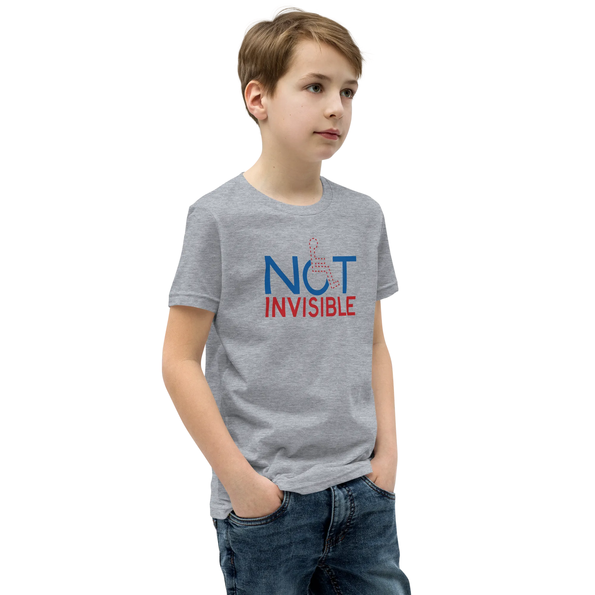 Not Invisible (Youth Light Color T-Shirts)