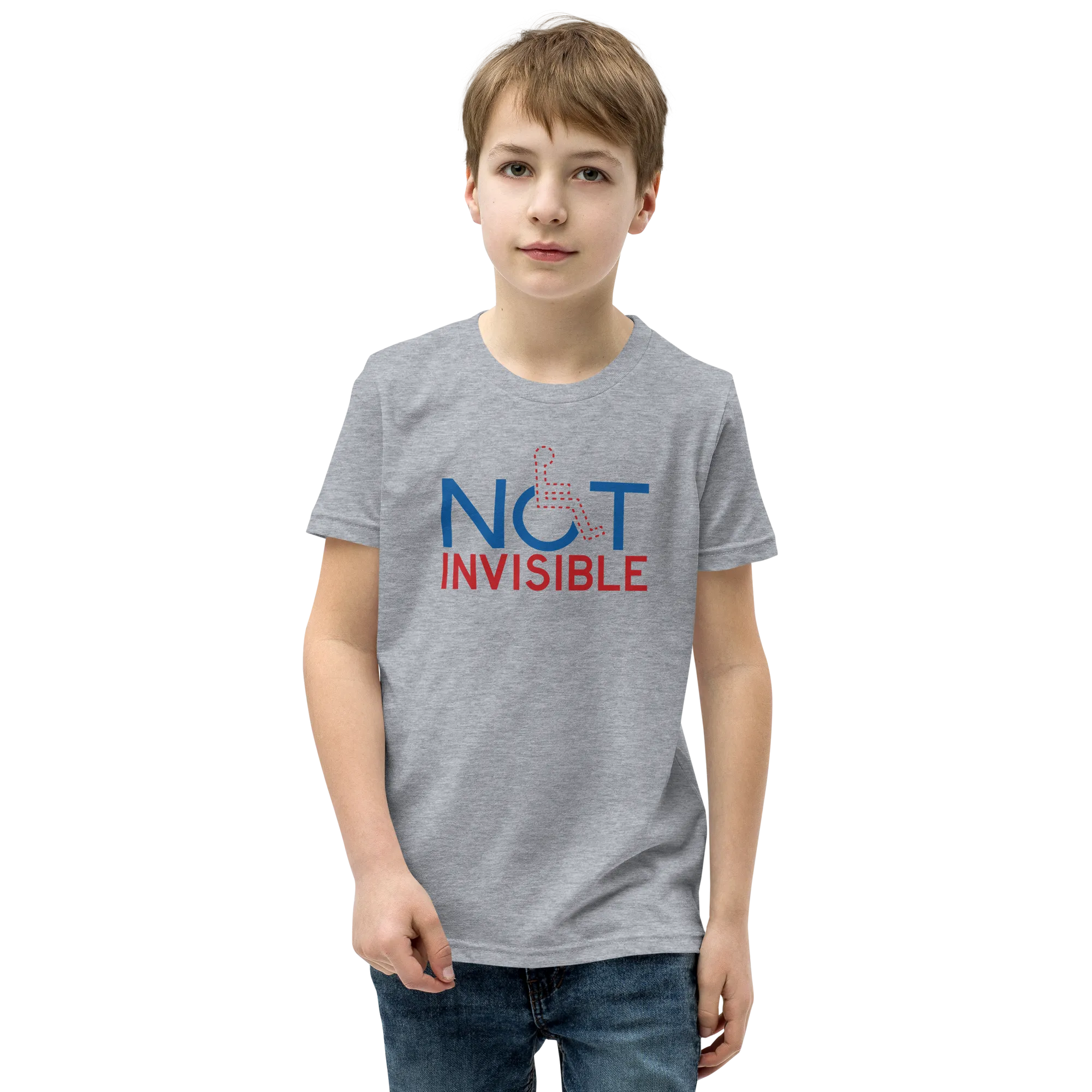 Not Invisible (Youth Light Color T-Shirts)
