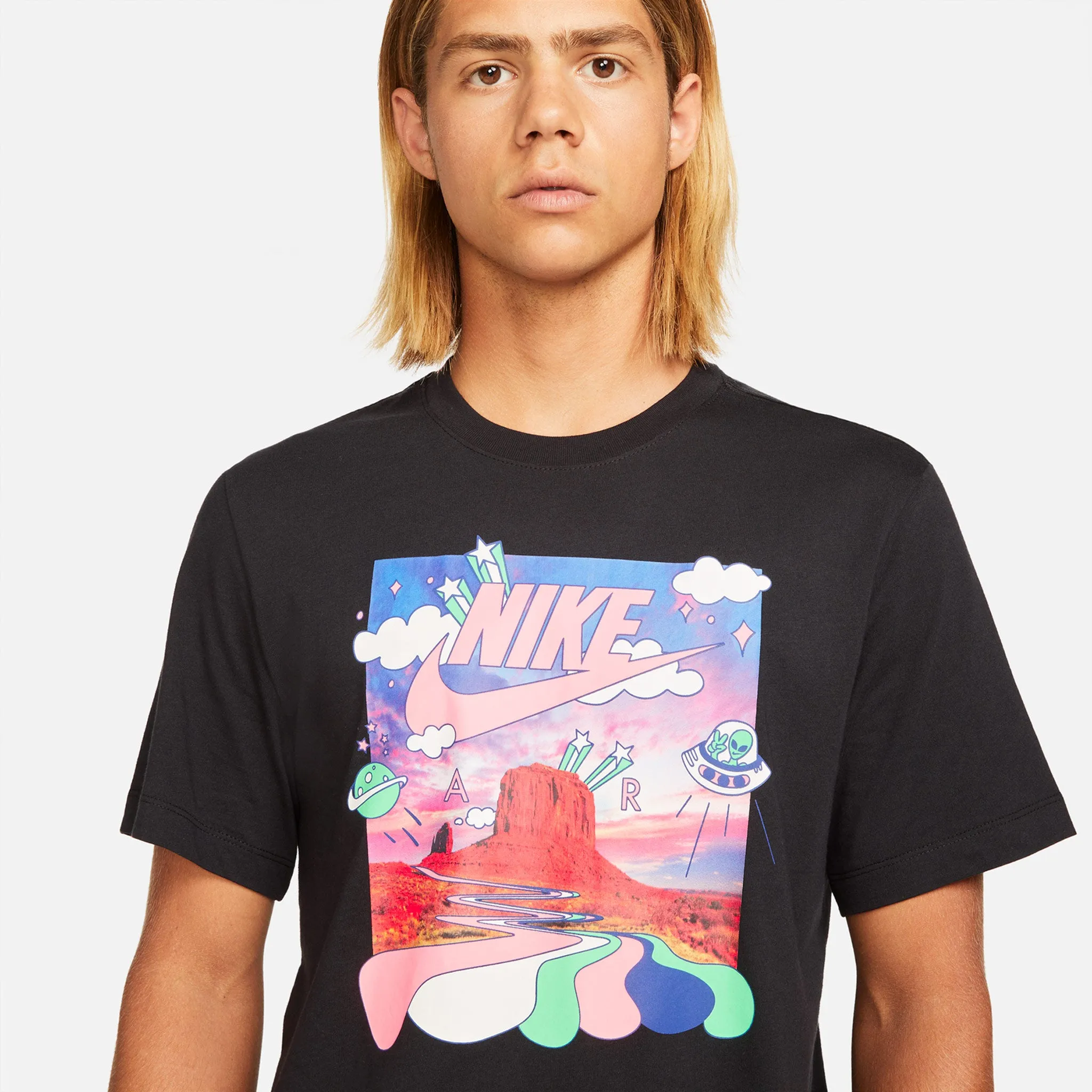 NSW Black Light Photo Tee DM2253-010 Black