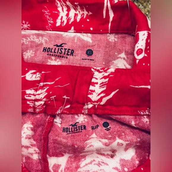 NWOT Hollister Christmas Shorts Pajama Set