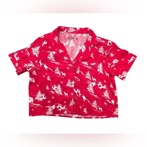 NWOT Hollister Christmas Shorts Pajama Set