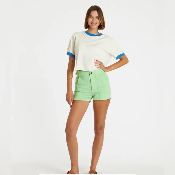 NWT hammies honeydew corduroy shorts size 24