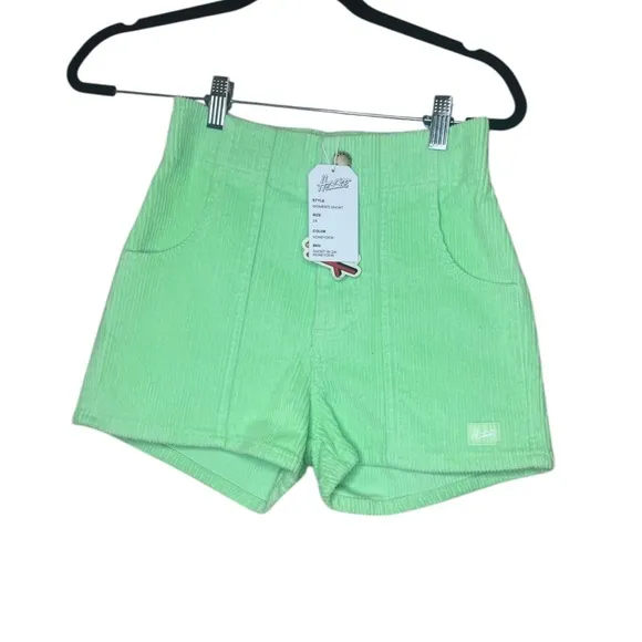NWT hammies honeydew corduroy shorts size 24